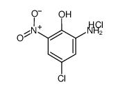 2-氨基-4-氯-6-硝基苯酚盐酸盐 结构式
