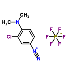 3-氯-4-(二甲基氨基)苯二氮杂六氟磷酸盐 结构式