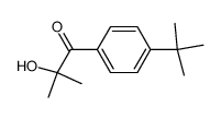 2-羟基-2-甲基-1-[4-(叔丁基)苯基]-1-丙酮 结构式