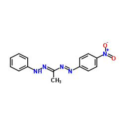 1-(4-硝基苯基)-3-甲基-5-苯基甲臢 结构式
