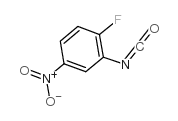 2-氟-5-异氰酸硝基苯 结构式