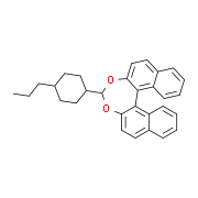 5,6-二氢-5-(反式-4-丙基环己基)-4H-二萘并(2,1-F:1',2'-H)(1,5)二氧杂环壬四烯 结构式