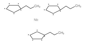 三(异丙基环戊二烯)钕(III) 结构式