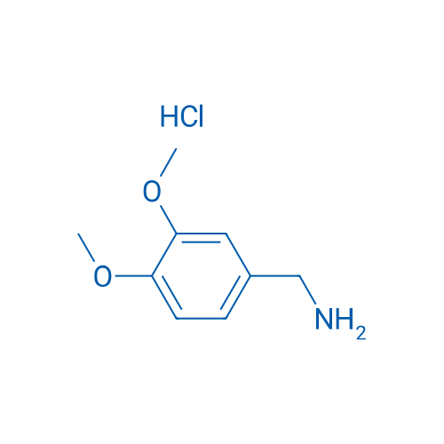 3,4-二甲氧基苄胺盐酸盐 结构式