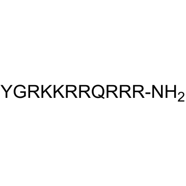 TYR-GLY-ARG-LYS-LYS-ARG-ARG-GLN-ARG-ARG-ARG-NH2 结构式