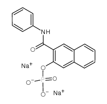 色酚AS磷酸二钠盐 结构式