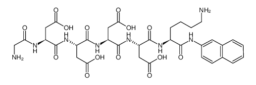 生化试剂H-Gly-Asp-Asp-Asp-Asp-Lys-βNA 结构式