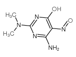 4-氨基-2-二甲基氨基-6-羟基-5-亚硝基嘧啶 结构式
