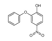 4-硝基-2-苯氧基苯酚 结构式