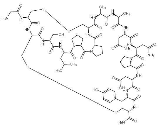 α-芋螺毒素PnIA三氟乙酸盐 结构式