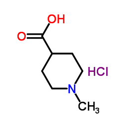1-甲基哌啶-4-羧酸 盐酸盐 结构式