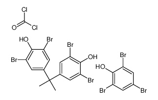 2,4,6-三溴苯氧基封端四溴双酚-A 碳酸酯齐聚物 结构式