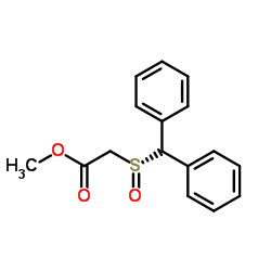 (R)-二苯甲亚硫酰基乙酸甲酯 结构式