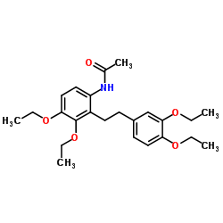 N-(3,4-二乙氧基苯乙基)-3,4-二乙氧基苯乙酰胺 结构式