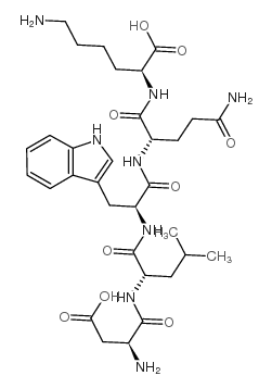 天冬氨酰-亮氨酰-色氨酰-谷氨酰胺酰-赖氨酸 结构式