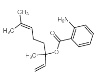 2-氨基苯甲酸-3,7-二甲基-1,6-辛二烯-3-醇酯 结构式
