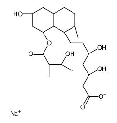 (S)-3''-羟基普伐他汀钠 结构式