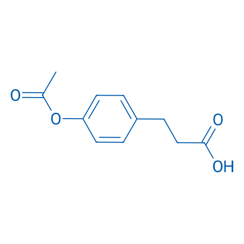 3-(4-乙酰氧基苯基)丙酸 结构式