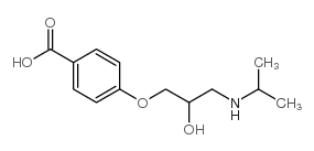 4-(2-羟基-3-异丙基氨基丙氧基)苯甲酸 结构式