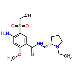 S-(-)-氨磺必利 结构式