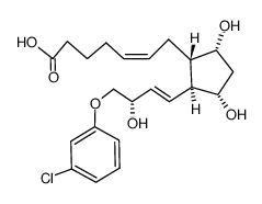5,6-反式-(±)-氯前列醇 结构式