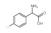 2-氨基-2-(4-氯苯基)乙酸 结构式