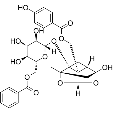 苯甲酰氧化芍药苷 结构式