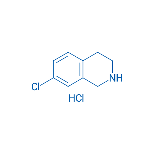 7-氯-1,2,3,4-四氢异喹啉盐酸盐 结构式