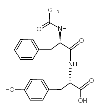 乙酰基-D-苯丙氨酰-L-酪氨酸 结构式