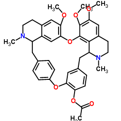乙酸小檗胺 结构式