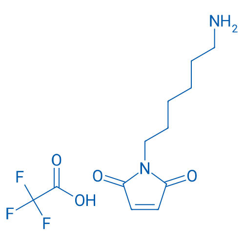1-(6-氨基己基)-1H-吡咯-2,5-二酮 2,2,2-三氟乙酸盐 结构式