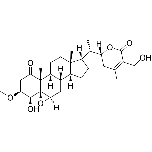 3β-甲氧基-2,3-二氢醉茄素A 结构式