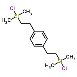 双[2(氯二甲基硅基)乙基]苯 结构式