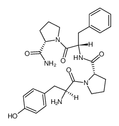 牛β-酪啡肽(1-4)酰胺 结构式