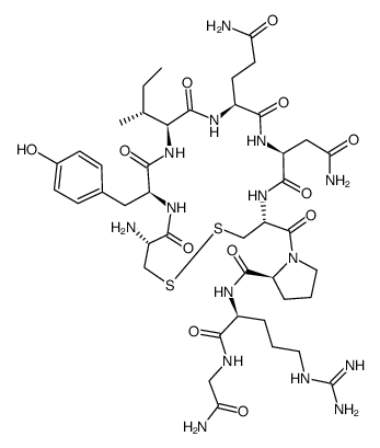 [8-精氨酸]加压催产素乙酸盐 结构式