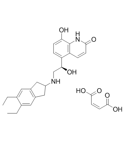马来酸茚达特罗 结构式