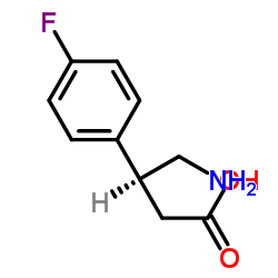 (S)-4-氨基-3-(4-氟苯基)丁酸 结构式