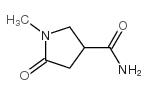 1-甲基-2-氧代吡咯烷-4-甲酰胺 结构式