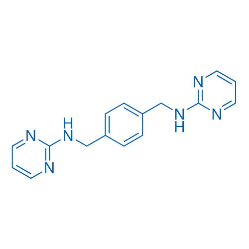 N,N'-(1,4-亚苯基双(亚甲基))双(嘧啶-2-胺) 结构式