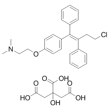 枸橼酸托瑞米芬 结构式