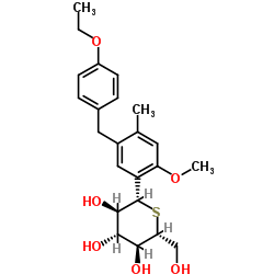 鲁格列净 结构式