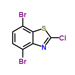 4,7-二溴-2-氯苯并[d]噻唑 结构式