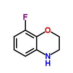 8-氟-3,4-二氢-2H-苯并[b][1,4]噁嗪 结构式