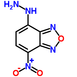 4-肼基-7-硝基-2,1,3-苯并氧杂恶二唑 结构式