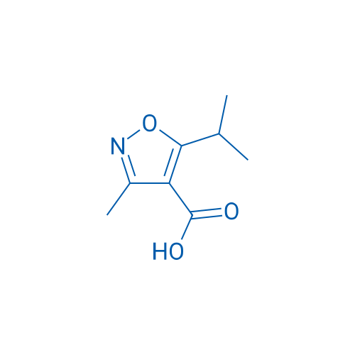 5-异丙基-3-甲基异恶唑-4-羧酸 结构式