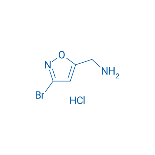 (3-溴异恶唑-5-基)甲胺盐酸盐 结构式