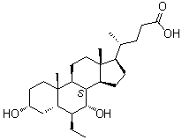 6-表-奥贝胆酸 结构式