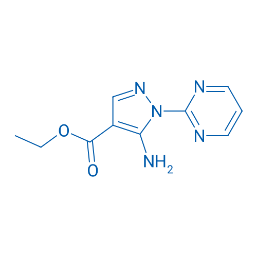 5-氨基-1-(2-嘧啶基)-1H-吡唑-4-羧酸乙酯 结构式