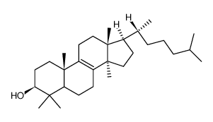 24,25-二氢羊毛甾醇 结构式