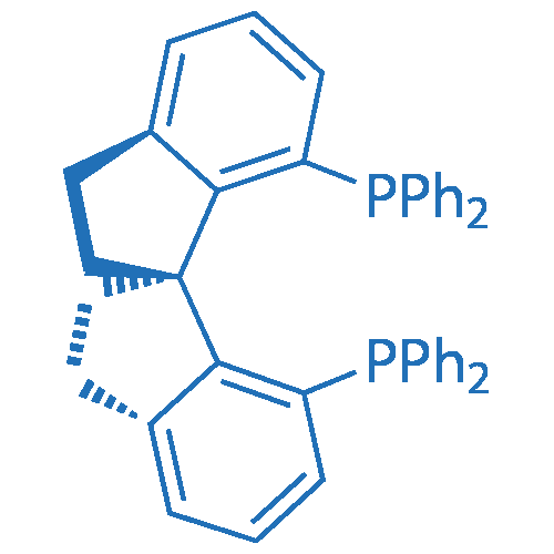(R)-7,7'-双(二苯基膦基)-2,2',3,3'-四氢-1,1'-螺二[茚] 结构式